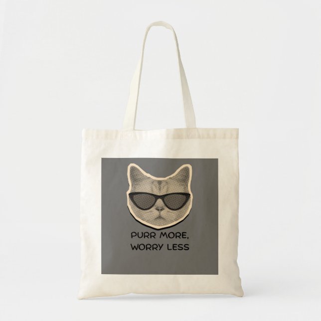 Funny Cat Lover Tote - Gift for Pet Mammor Tygkasse (Framsidan)