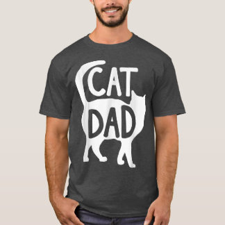Funny Cat Lovers Cat Pappa Kitten Fars dag Tee F