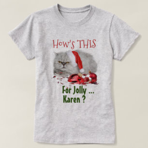 Funny Cat Lovers Sassy jul T Shirt