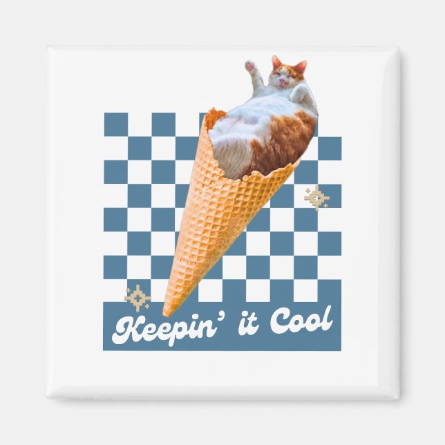 Funny Cat Magnet (Framsidan)