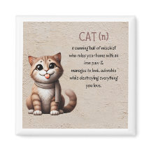 Funny Cat Magnet - Sommar Pet Decor