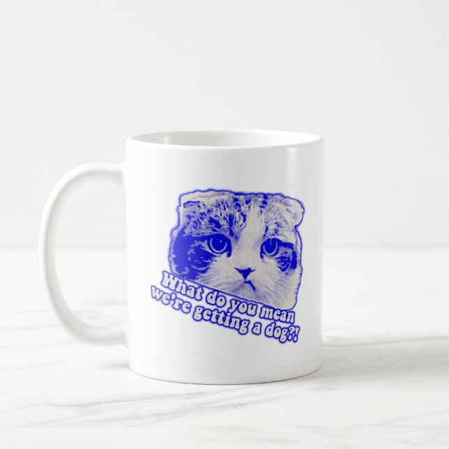 Funny cat meme for cat lovers and cat owners kaffemugg (Vänster)