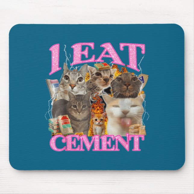 Funny Cat Meme I Eat Cement Japanese Quote Animal  Musmatta (Framsidan)