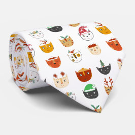 Funny Cat Meowy jul Slips