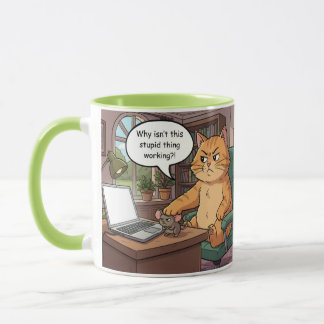 Funny cat mug mugg