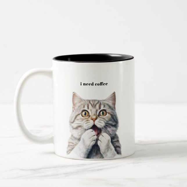 Funny Cat Mugg (Vänster)
