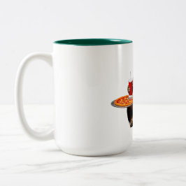 Funny Cat Mugg - Pizza Älskare Gift Coffee Kopp