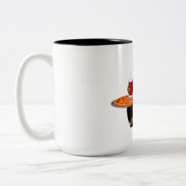 Funny Cat Mugg - Pizza Älskare Gift Coffee Kopp