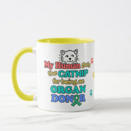 Funny Cat Organ Donor Awareness Coffee Mugg
