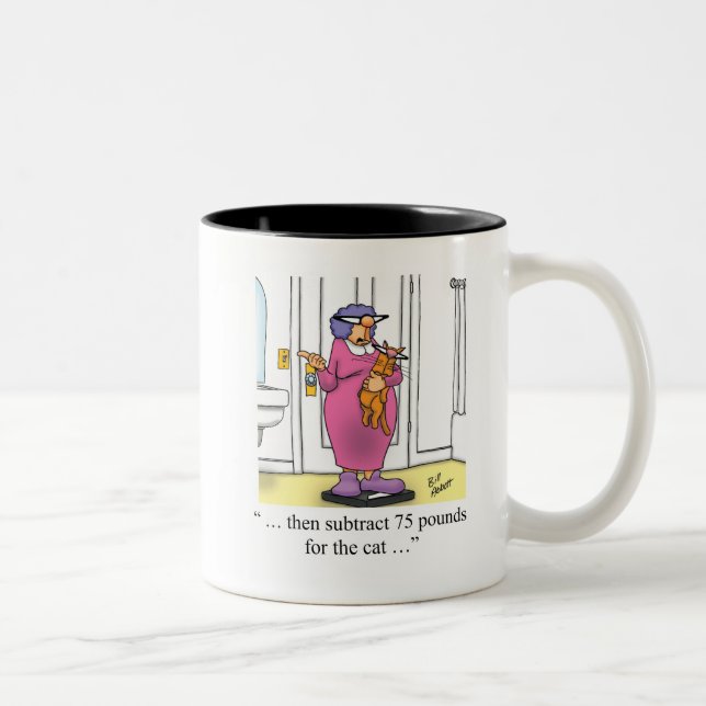 Funny Cat Owners Humor-kaffe Mugg (Höger)