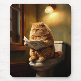 Funny Cat på Toilet | Quirky Bathroom Humor Musmatta