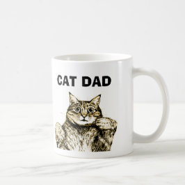 Funny Cat Pappa Coffee Mugg