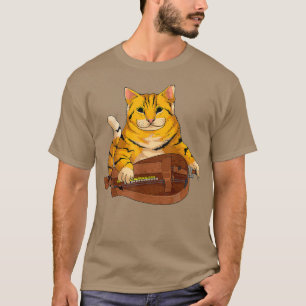 Funny Cat Pay Hurdy Gurdy Gift Coola Kitten Mus T Shirt