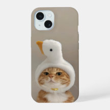 Funny Cat Phone Case - iPhone 15 Slim Fit Fodral