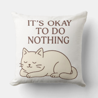 Funny Cat Pillow - Dekorativ kudde - Cute Design