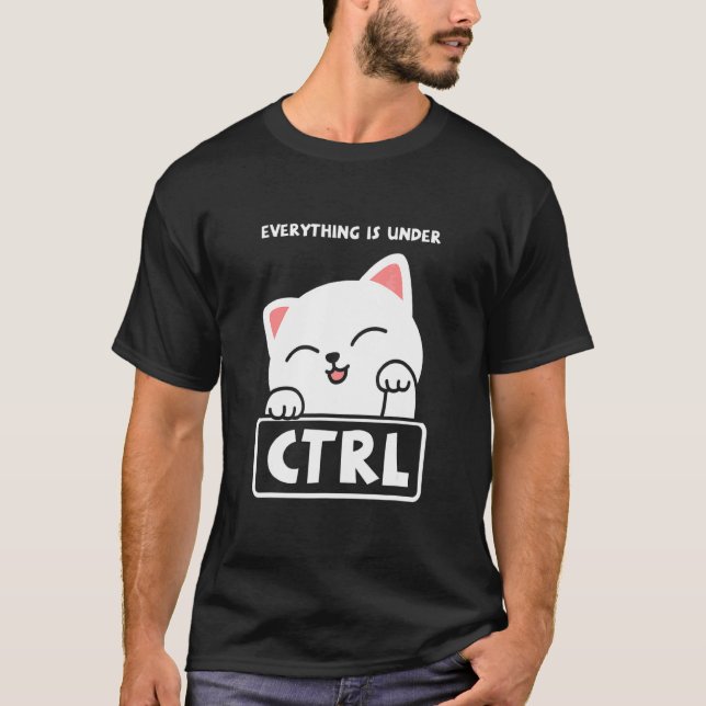 Funny Cat Programmer Developer Coder Computer Scie T Shirt (Framsida)