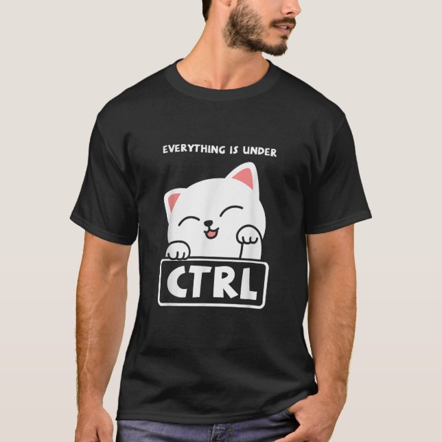 Funny Cat Programmer Developer Coder Computer Scie T Shirt (Framsida)