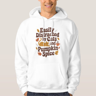 Funny Cat - Pumpkin Spice Älskare Fall Hoodie