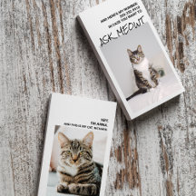 Funny Cat Pun Dating Affärskorts