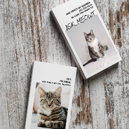 Funny Cat Pun Dating Affärskorts