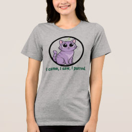 Funny Cat Pun "I Saw I PUDIE" Tee