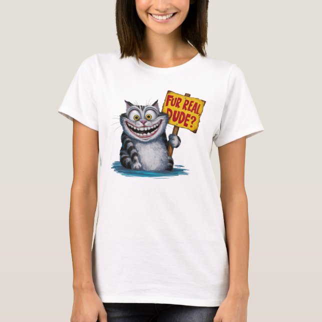 Funny Cat Pun T Shirt (Framsida)