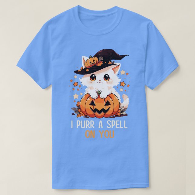 Funny Cat Pun Witch Spell Graphic Manar Kids Women T Shirt (Design framsida)