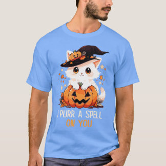 Funny Cat Pun Witch Spell Graphic Manar Kids Women T Shirt