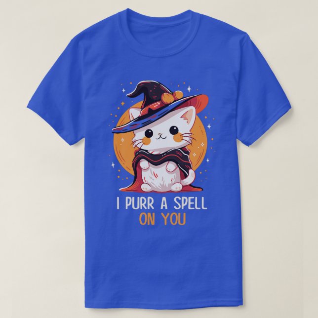 Funny Cat Pun Witch Spell Graphic Manar Kids Women T Shirt (Design framsida)