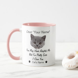 Funny Cat Quote Anpassningsbar Cats foto och Nam Mugg