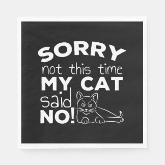 Funny Cat Quote Gift-katter Pappersservett