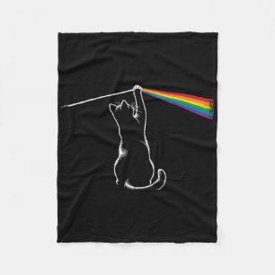 Funny Cat Rock musik Gift Women Kids Manar Autism Fleecefilt