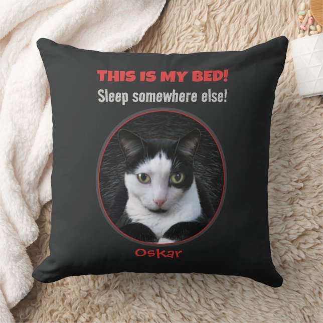 Funny Cat(s) Throw Pillow Kudde (Filt)