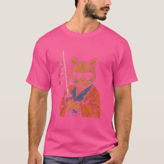 Funny Cat Samurai Japansk Djur älskare Boys Girl T Shirt