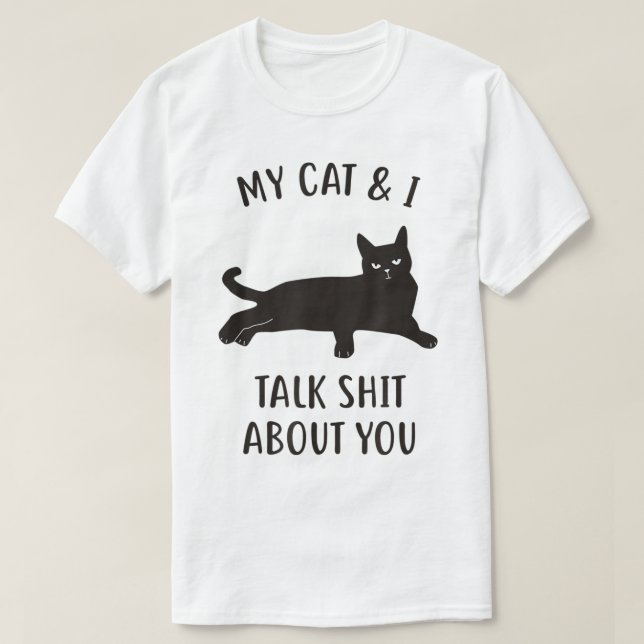 Funny Cat Sarcastic Humor Design T Shirt (Design framsida)