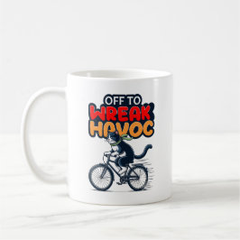 Funny Cat Shirt | Av till Wreck Havoc Kaffemugg