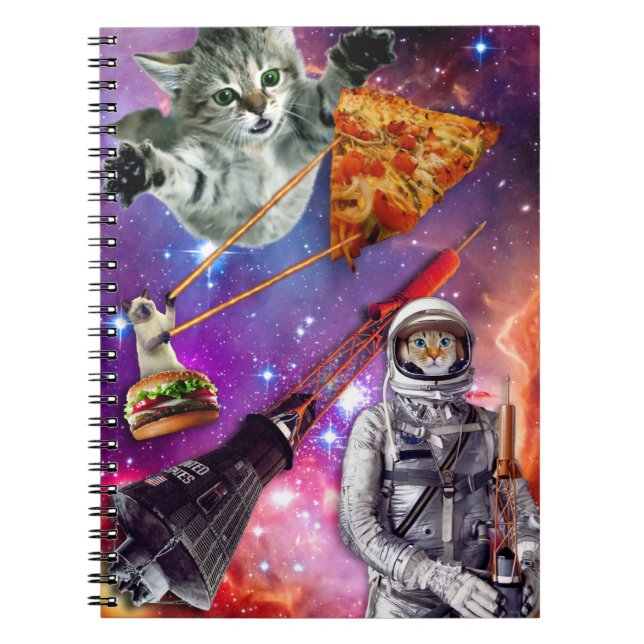 Funny Cat Space Federation Anteckningsbok (Framsidan)