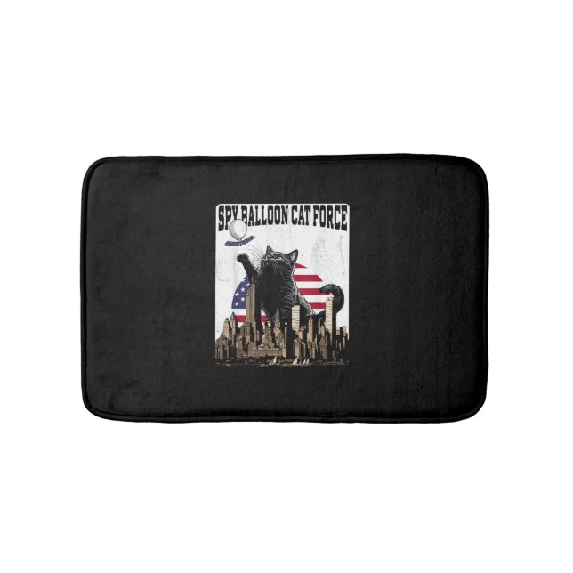 Funny Cat Spy Balloon Badrumsmatta (Framsidan)