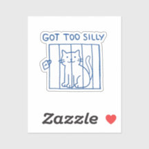 Funny Cat Sticker - Har till Fånig Jail Kattunge