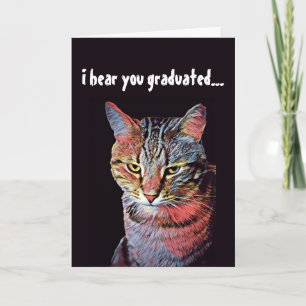 Funny Cat Studenten-kort Kort