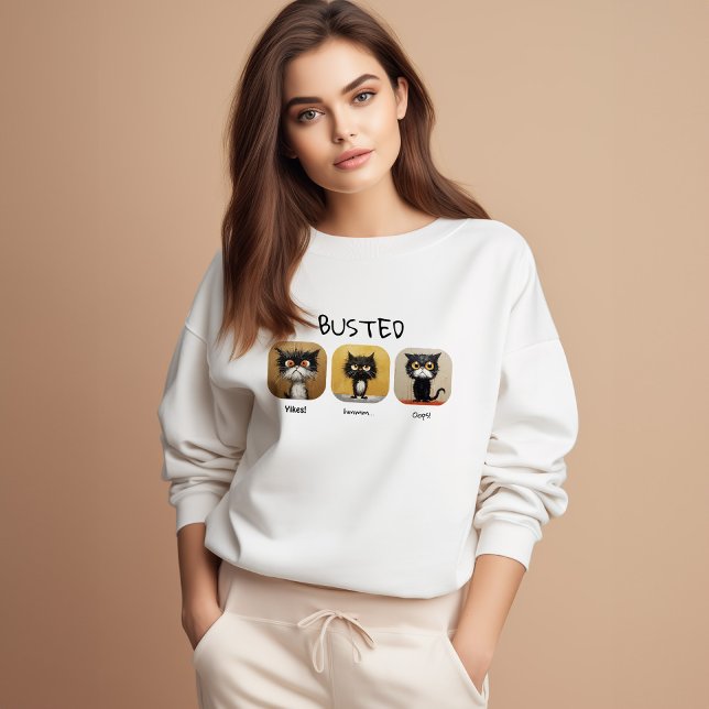 Funny Cat Sweatshir Women | Cat Lover Gift för hen T Shirt (Skapare uppladdad)