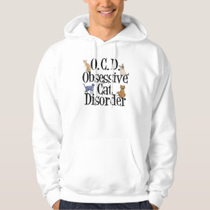 Funny Cat Sweatshirt Med Luva