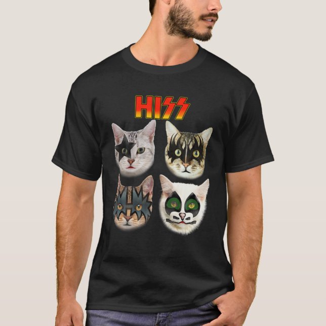 Funny Cat T, Cat Lover , Cat Hiss , Cat Owner T Shirt (Framsida)