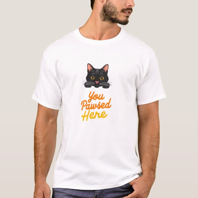 Funny Cat T-Shirt (Framsida)