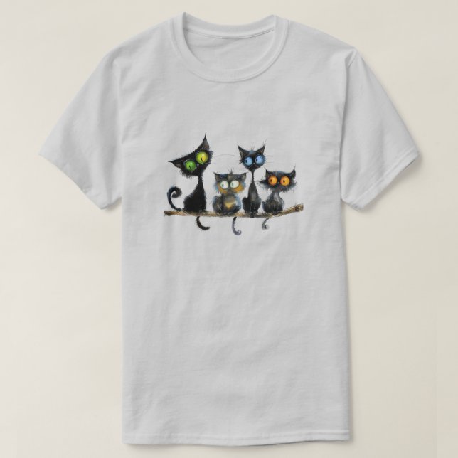 Funny Cat T-Shirt (Design framsida)