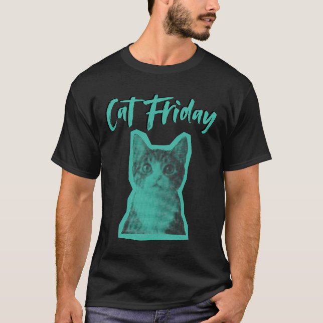 Funny Cat T Shirt (Framsida)