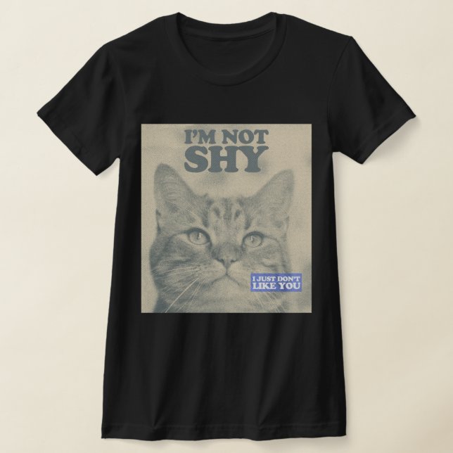 Funny Cat T Shirt (Laydown)