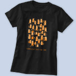 Funny Cat T Shirt<br><div class="desc">Cute Little water color orange ginger cat mönster, perfekt for djur älskare. Originalkonst av Nic Squirrell. Texten läser Complety-värdet cat dam och kan ändras för att anpassas.</div>
