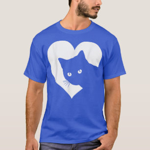 Funny Cat T shirt Kärlek Cat Women Girls Cute Cat 