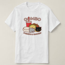 Funny Cat T-Shirt - PURRITO & TACO CAT Combo